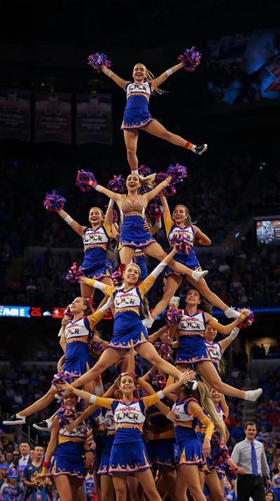 Cheerleading Stunt Pyramid