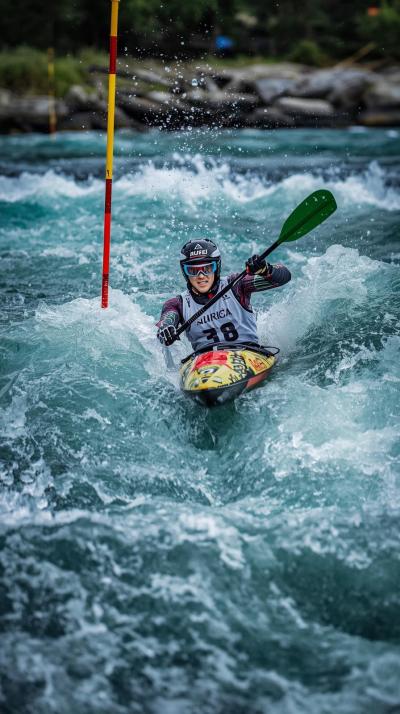 Kayak Slalom Gate Cut