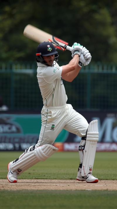 Cricket Cover Drive Follow Through