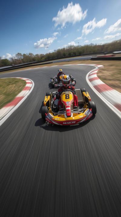 Stock Car Draft TrainKarting Hairpin Overtake