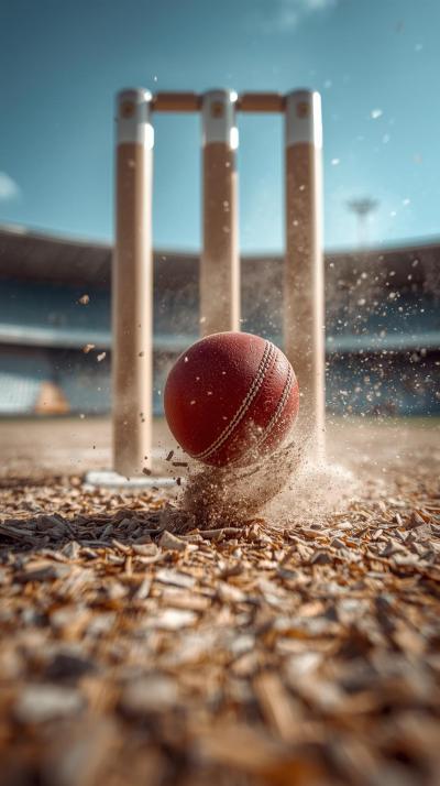 Cricket Yorker Stump Splash