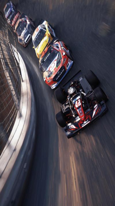 Stock Car Draft TrainKarting Hairpin Overtake