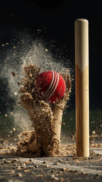 Cricket Yorker Stump Splash