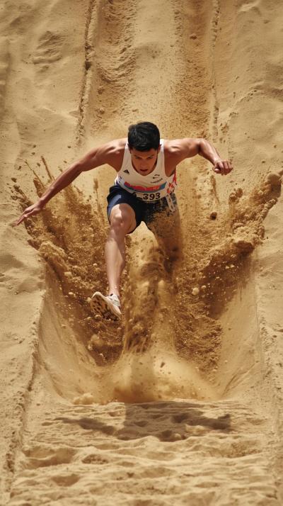 Long Jump Sand SprHigh Jump Fosbury Archay