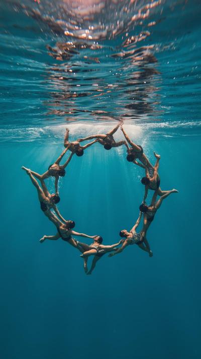Synchronized Swim Spiral