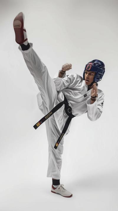 Taekwondo Head Kick Snap