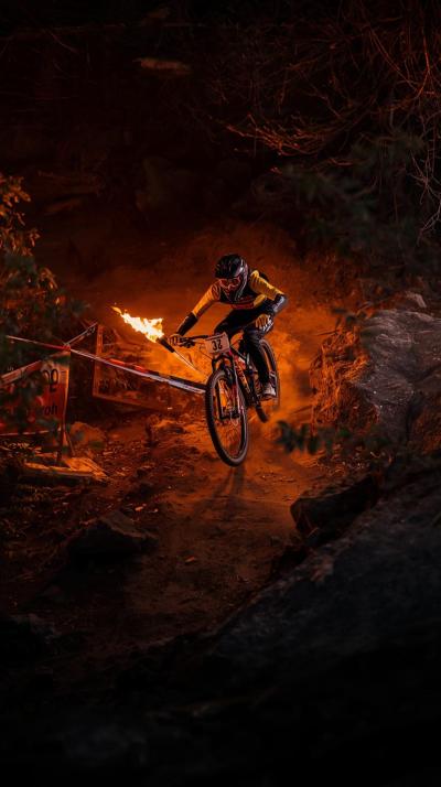 Olympic Torch RelayMountain Bike Rock Garden Line