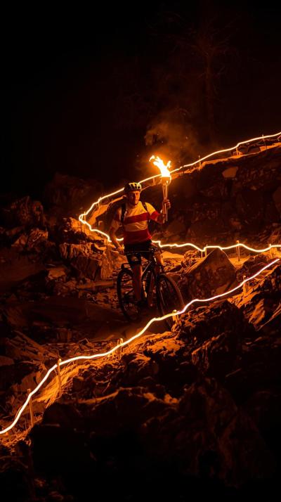 Olympic Torch RelayMountain Bike Rock Garden Line