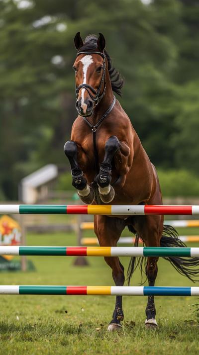 Equestrian Show Jump Oxer