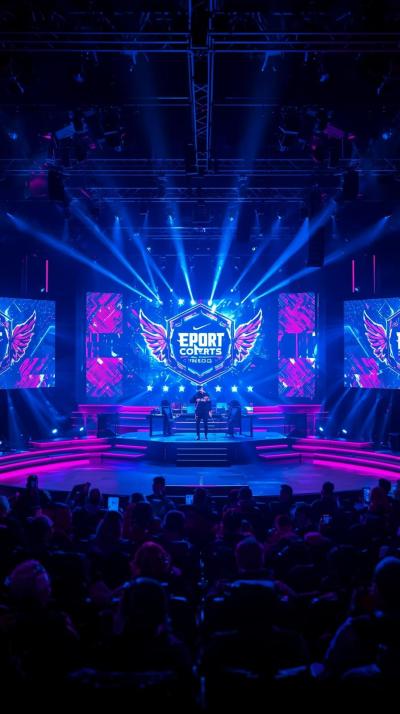 Esports Arena Stage Glow