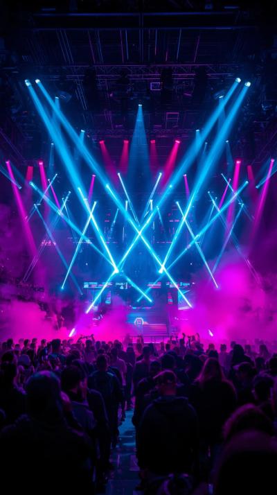 Esports Arena Stage Glow