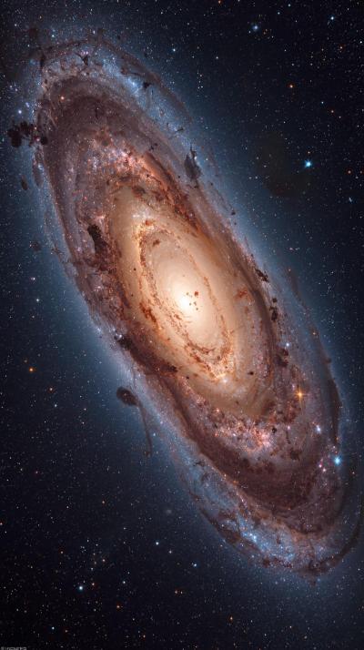Andromeda Galaxy Spiral Close Up