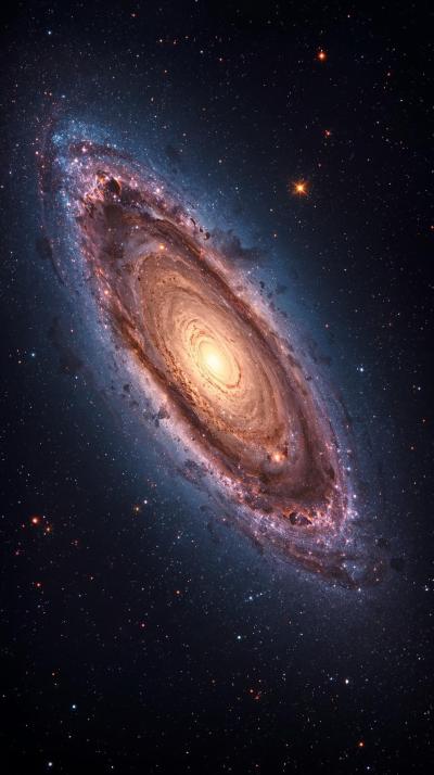 Andromeda Galaxy Spiral Close Up