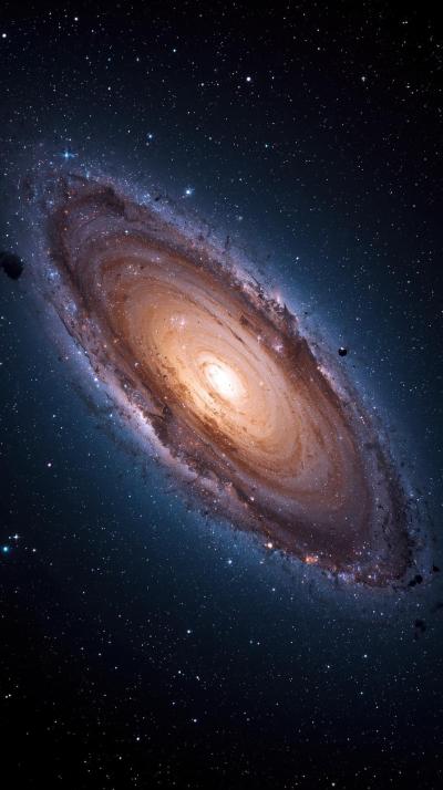 Andromeda Galaxy Spiral Close Up