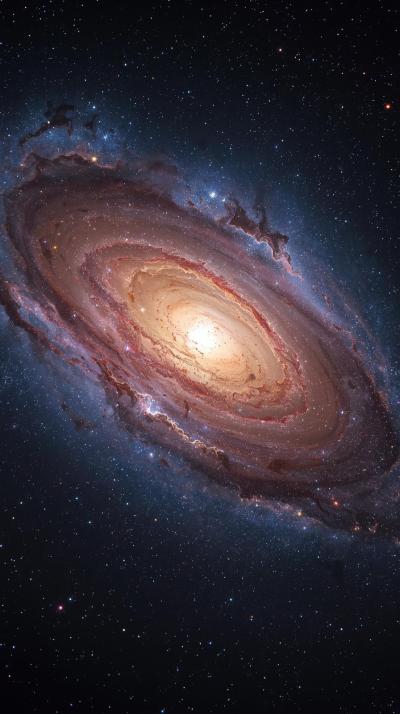 Andromeda Galaxy Spiral Close Up