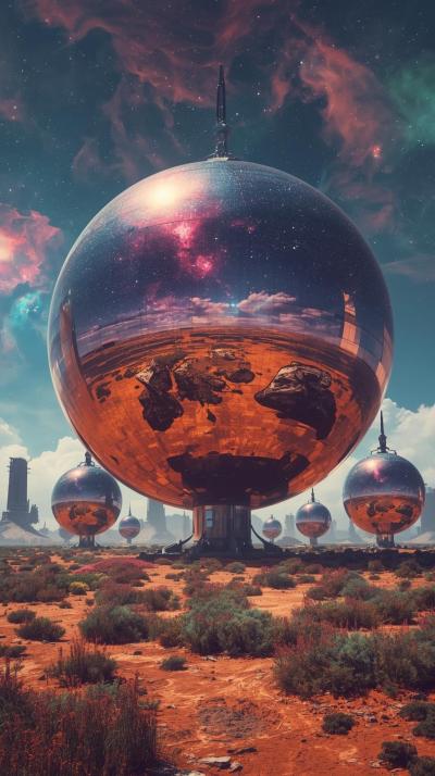 Terraforming Mirrors In Sky