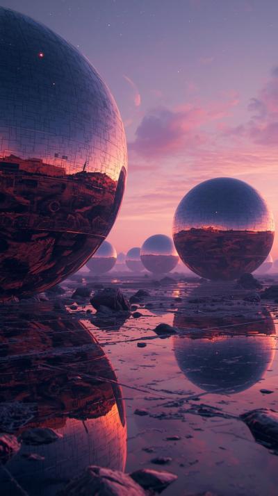 Terraforming Mirrors In Sky