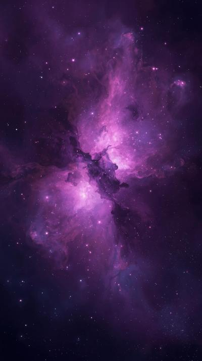 Deep Purple Nebula Vignette