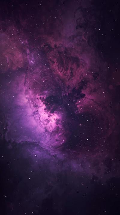 Deep Purple Nebula Vignette