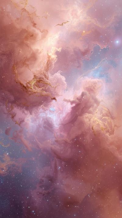 Orion Nebula Pastel Clouds