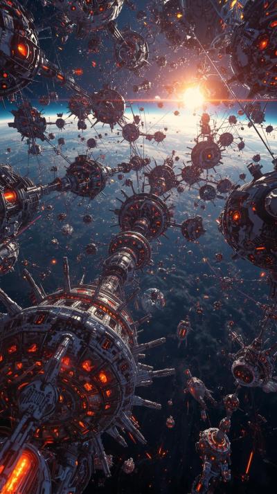 Dyson Swarm Concept Sparkle