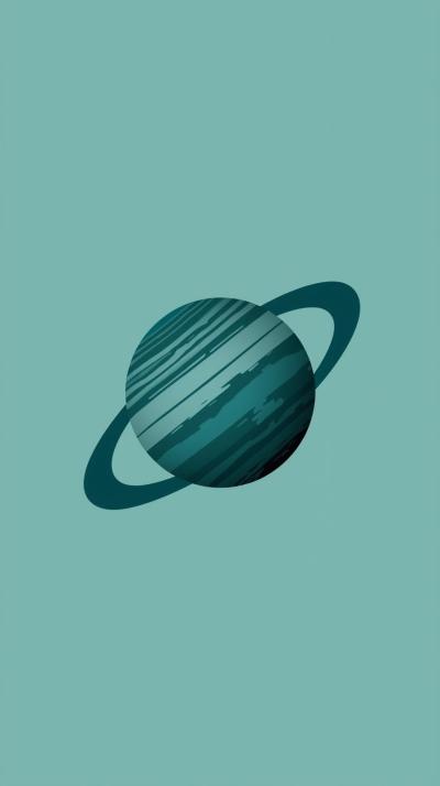 Uranus Teal Limb Minimal
