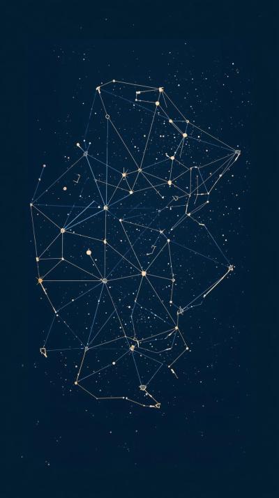 Vector Star Map Constellations