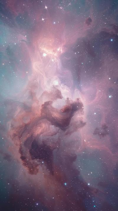 Orion Nebula Pastel Clouds
