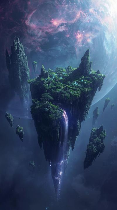 Exoplanet With Floating Islands