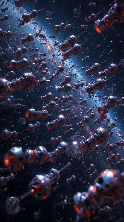 Fleet Of Tiny Satellites Swarm