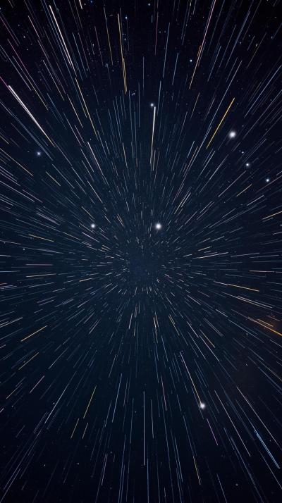 Meteor Shower Streaks Panorama