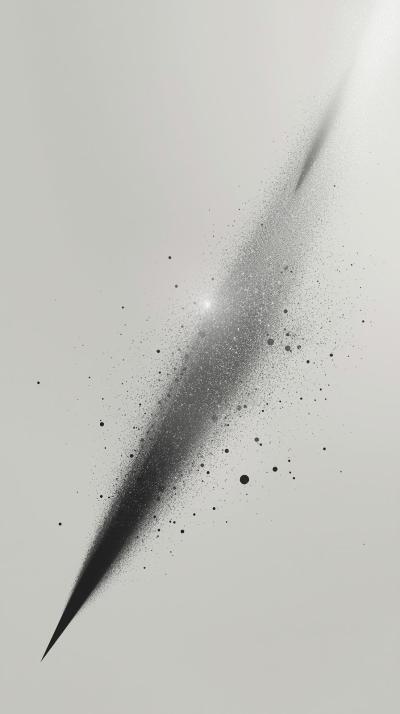 Meteorite Impact Cosmic Dust Sparkle Minimalistplu