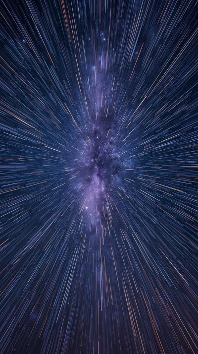 Meteor Shower Streaks Panorama