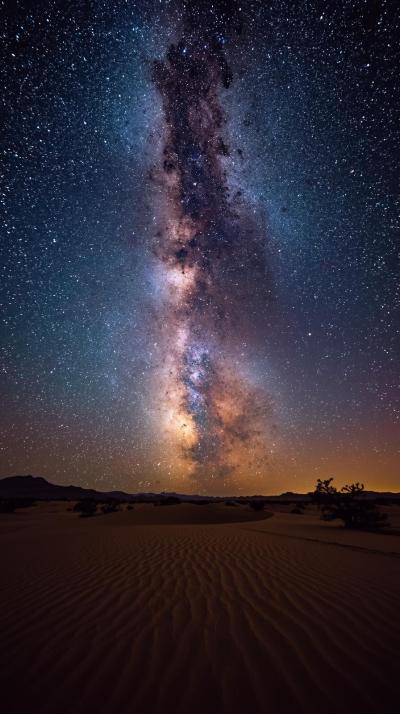 Milky Way Core Over Desert