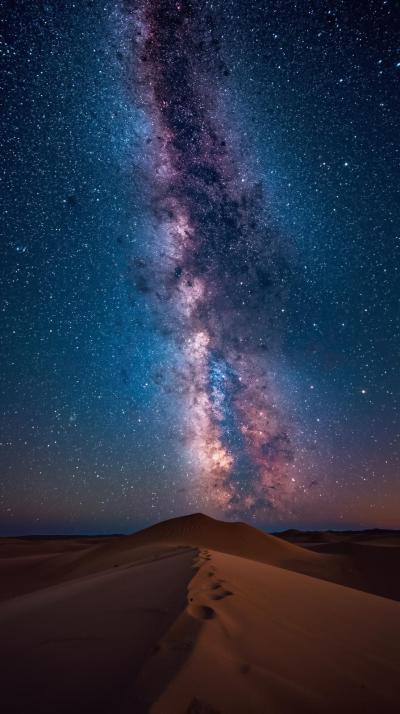 Milky Way Core Over Desert