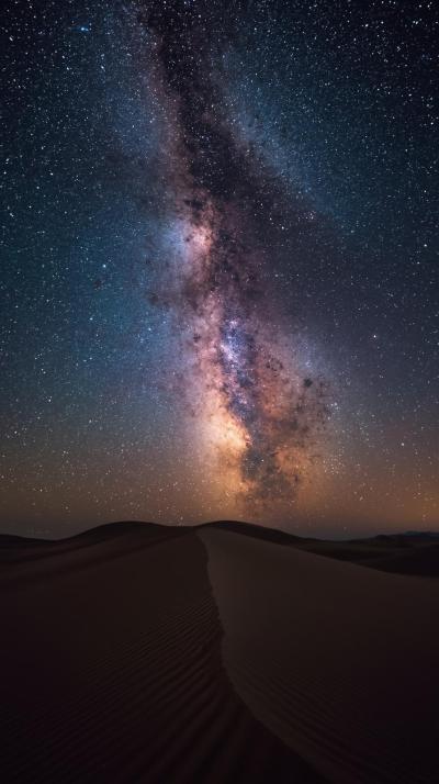 Milky Way Core Over Desert