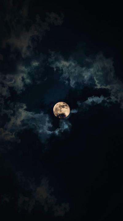 Shadow Of Moon On Clouds