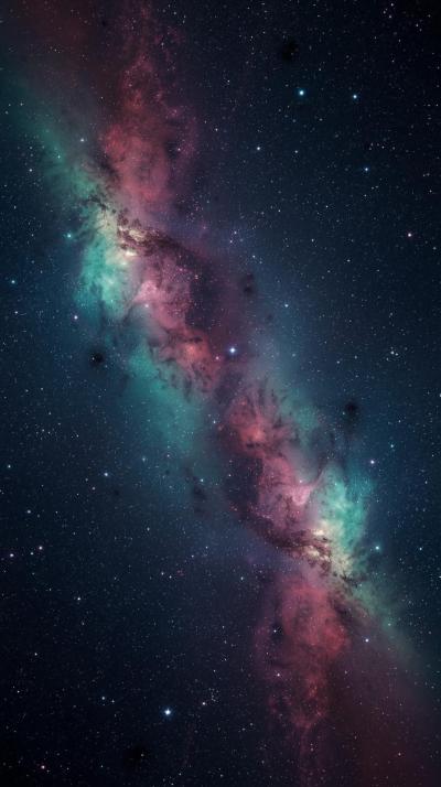 Starfield With Colorful Dust Lanes