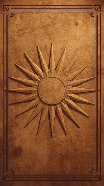 S Sunburst With Subtle Patina