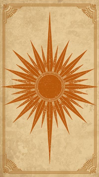 S Sunburst With Subtle Patina