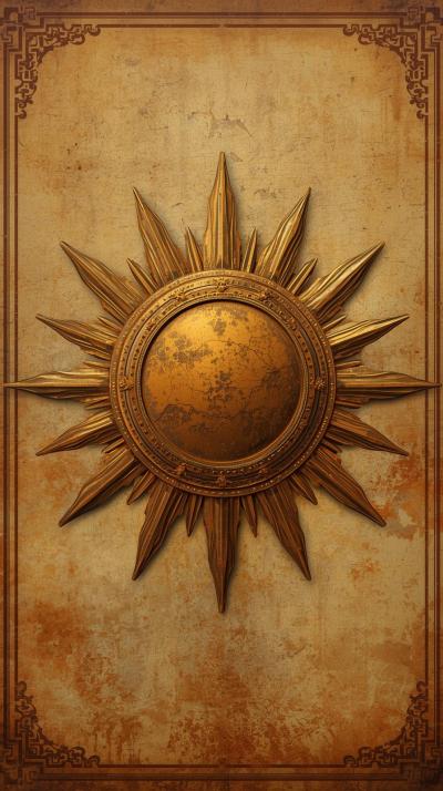 S Sunburst With Subtle Patina