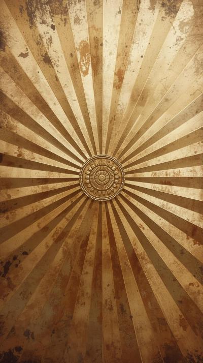 S Sunburst With Subtle Patina