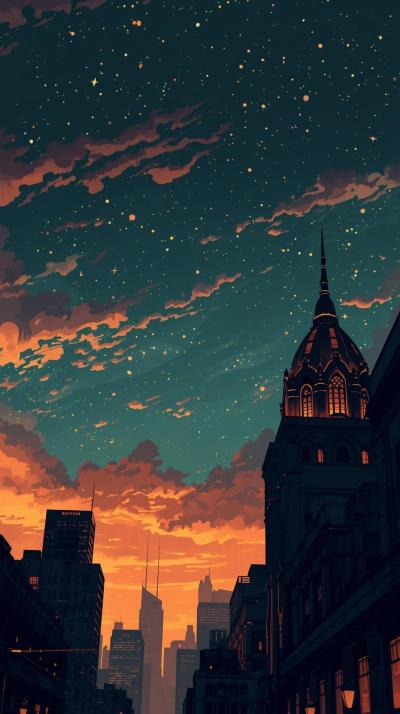 Art Deco SkyVintage Marquee Letters Glowline Silho