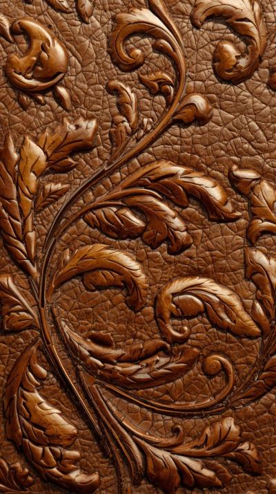 Embossed Leather Flourish