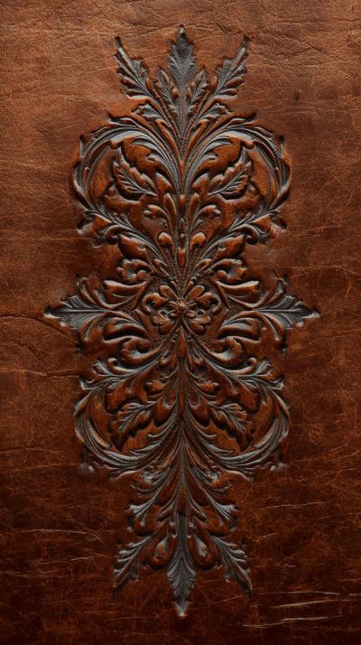 Embossed Leather Flourish