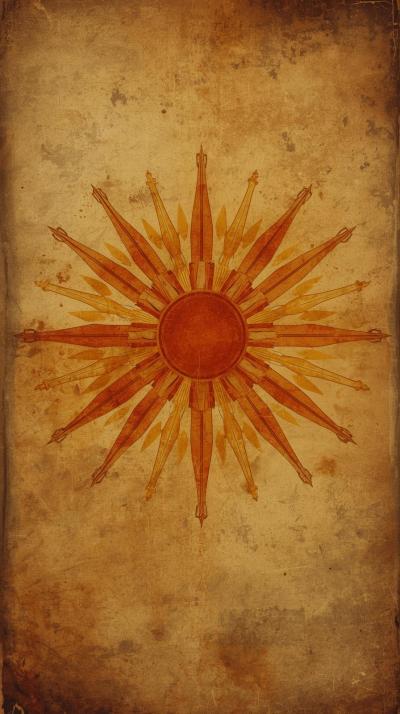 S Sunburst With Subtle Patina