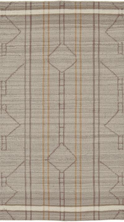 Kilim DiamonIkat Blur Stripes Subduedd Weave Muted