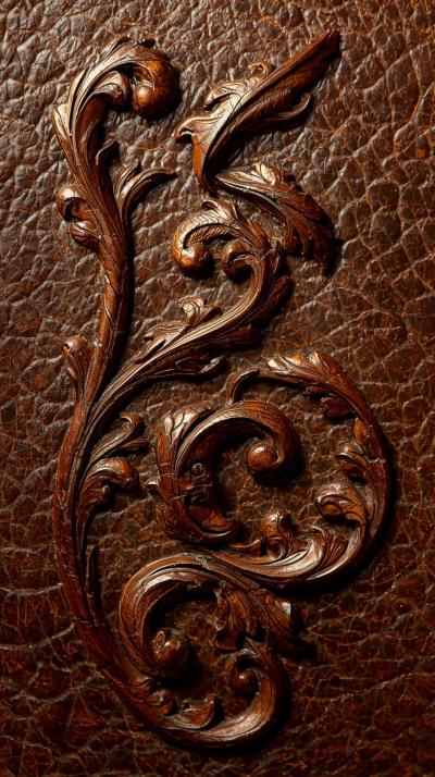 Embossed Leather Flourish