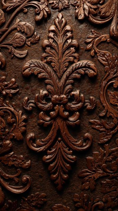 Embossed Leather Flourish