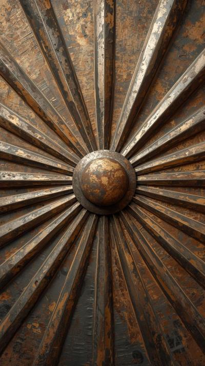 S Sunburst With Subtle Patina